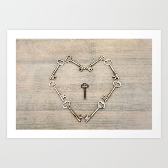 Keys to the Heart Art Print
