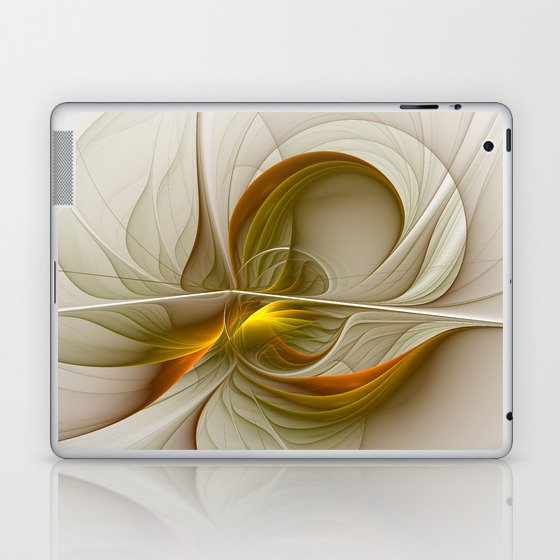 Abstract With Colors Of Precious Metals 2 Laptop & iPad Skin