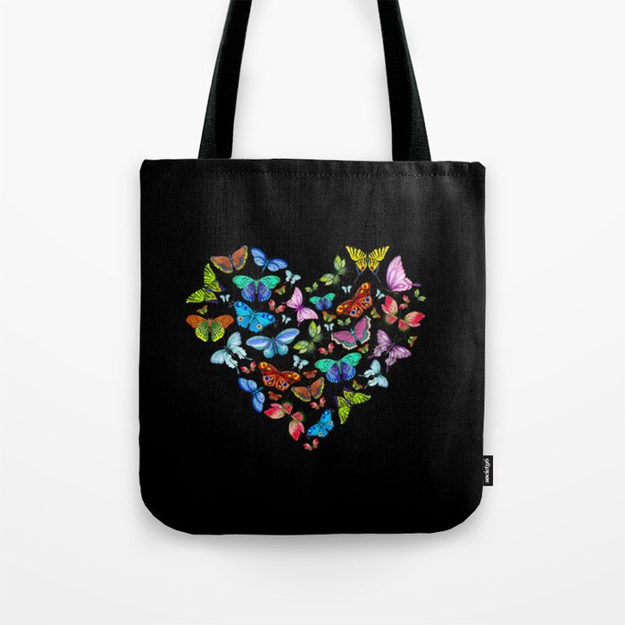 Heart filled with butterflies colorful butterfly Art Print by Fleur et  retro couleurs pastels