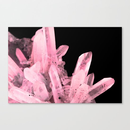 Pink Crystals Canvas Print