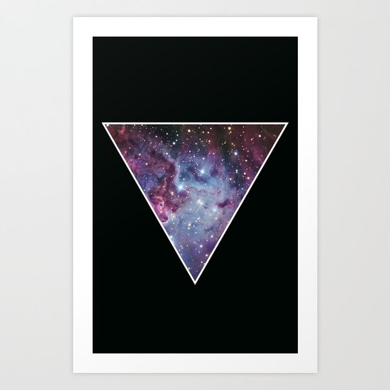 Galaxy Triangle Print Art Print