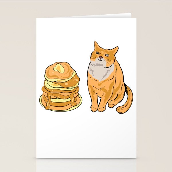 Blini Cat Meme Stationery Cards by Twin Tee | Society6