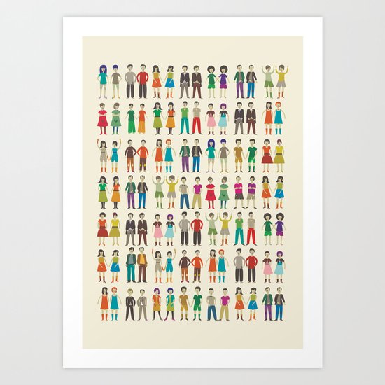 Identical Twins Art Print