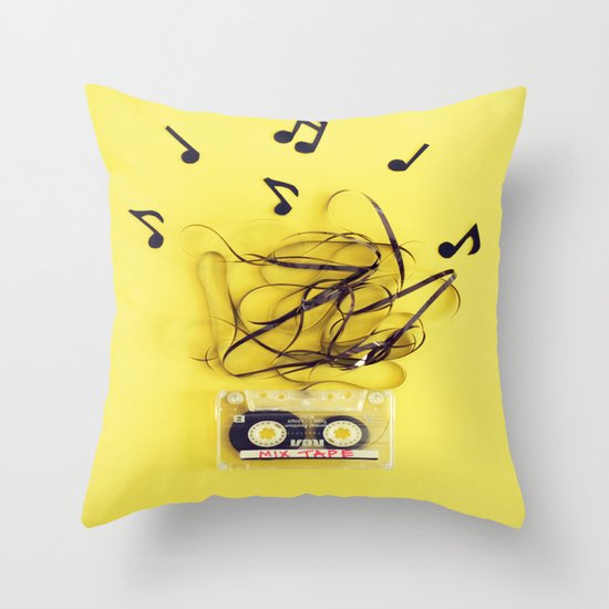Mix Tape (ANALOG ZINE) Throw Pillow