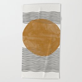 Sun and the water Beach Towel