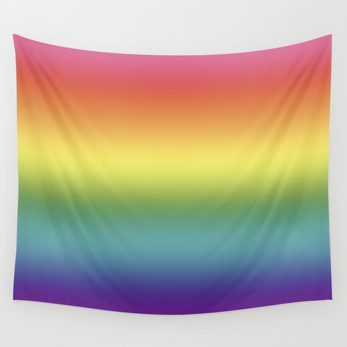 Pride Rainbow Flag Gradient Wall Tapestry By Gsallicat Society6
