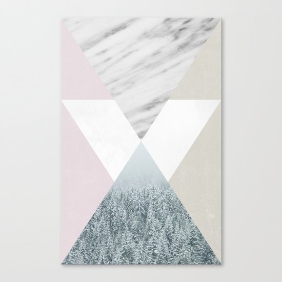 Into the snow Canvas Print