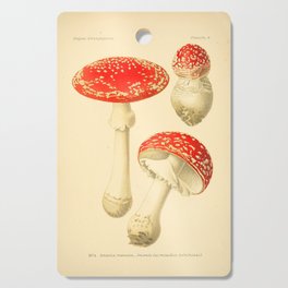 Amanita Muscaria mushroom from "Atlas des Champignons Comestibles et Vénéneux," 1891 (benefitting The Nature Conservancy) Cutting Board