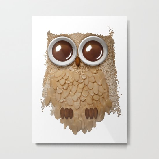 Owl Collage #6 Metal Print