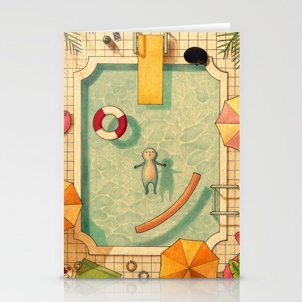 Pool Thoughts Stationery Cards