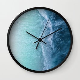 Turquoise Sea Wall Clock