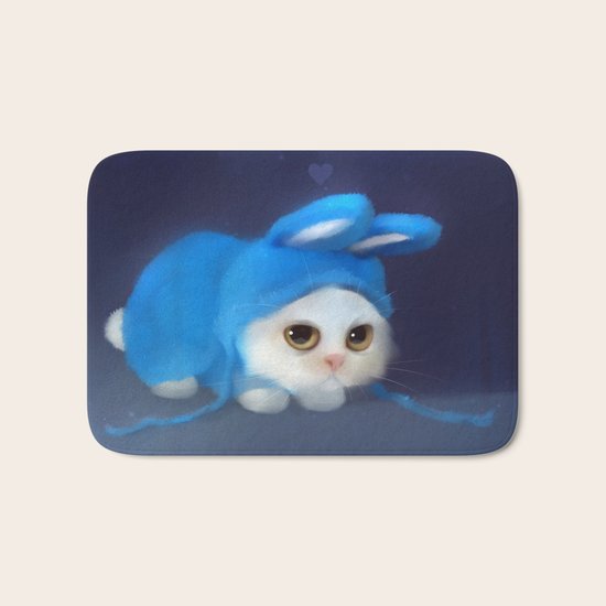Team Bunny Bath Mat