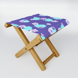 80s toy very peri with turquoise Folding Stool