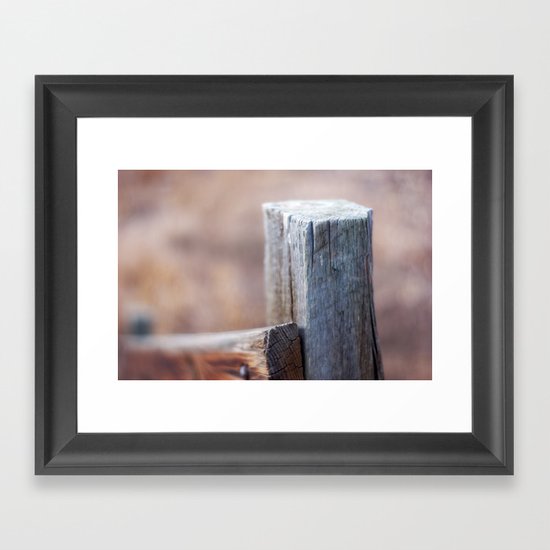 Fence Post II Framed Art Print