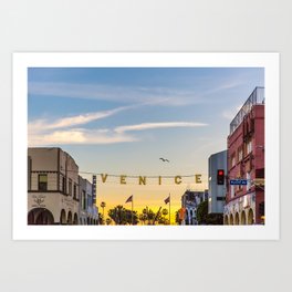 VENICE BEACH FEB 2017 Art Print