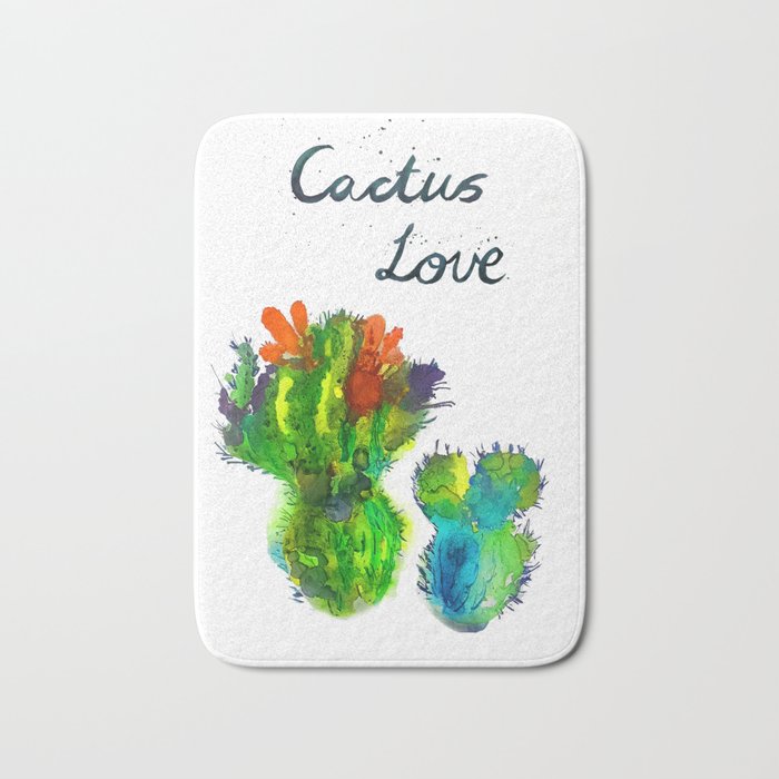 Cactus Love Inspo Bath Mat