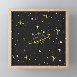 Saturn Framed Mini Art Print