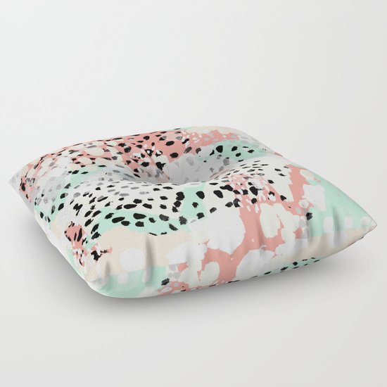 Phoebe - abstract painting minimal gender neutral trendy nursery decor home office art Floor ...