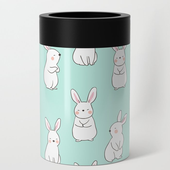Cute Snow Rabbits Can Cooler