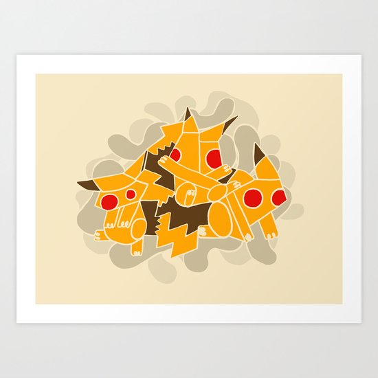 Cubismoon Art Print