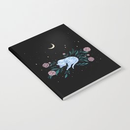 Cat Dreaming of the Moon Notebook