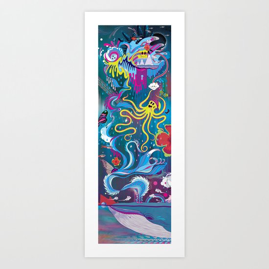 Every Time a Whale Blows Their Spout, a New Dream is Born. Art Print
