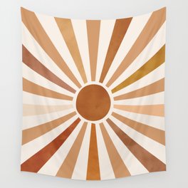 Fall Color Sun Wall Tapestry