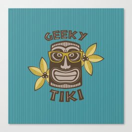 Geeky Tiki Canvas Print