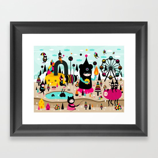 A joyful time! Framed Art Print