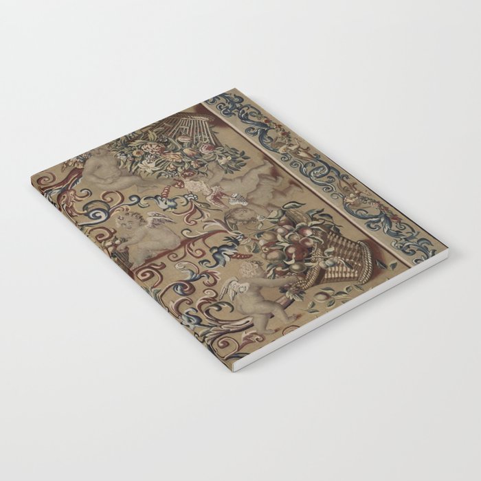 Antique 17th Century Drayton House English Tapestry Notebook