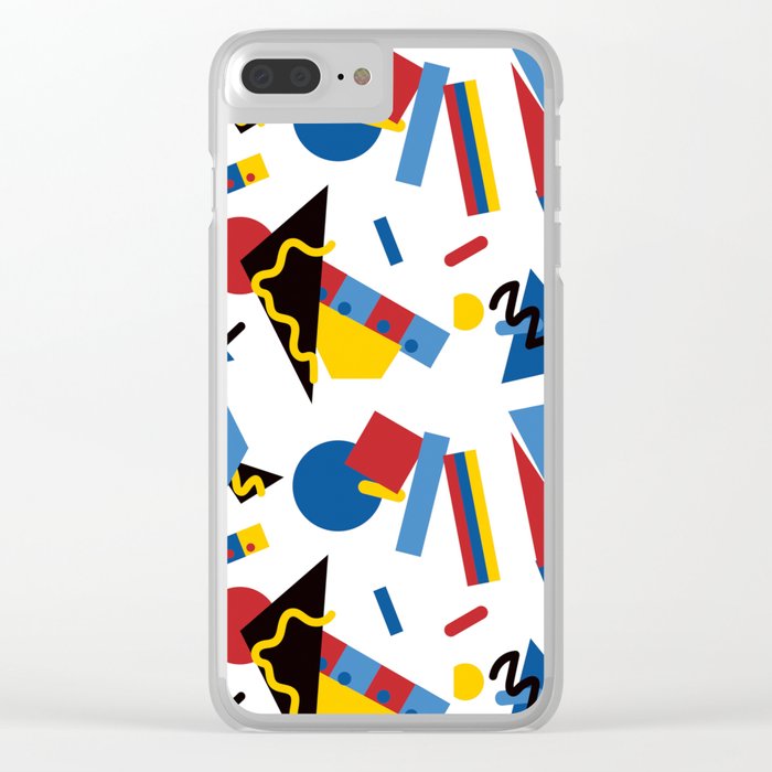 Postmodern Primary Color Party Decorations Clear Iphone Case By