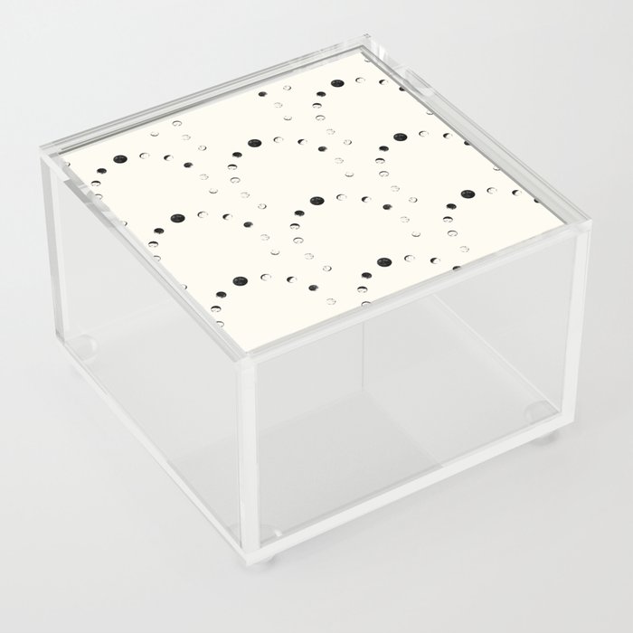 Moon Phase Pattern Acrylic Box