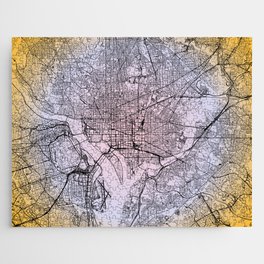Washington DC - Gradient City Map Jigsaw Puzzle