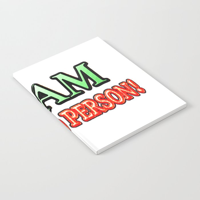 Cute Expression Artwork Design "GOOD PERSON" Buy Now Notebook
