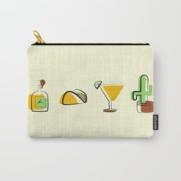 "Mexican" Theme Icons Carry-All Pouch | Pattern, Plants, Icon, Stickers, Art, Graphic, Restaraunt, Deisgn, Tacos, Spanish 