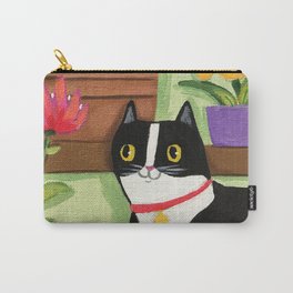 Flower Shop Cats painting by Tascha Carry-All Pouch