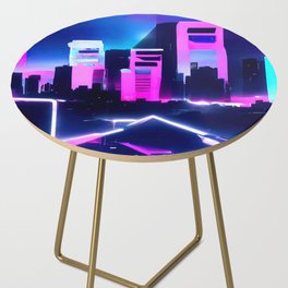 Retrofuturistic Skyline Side Table