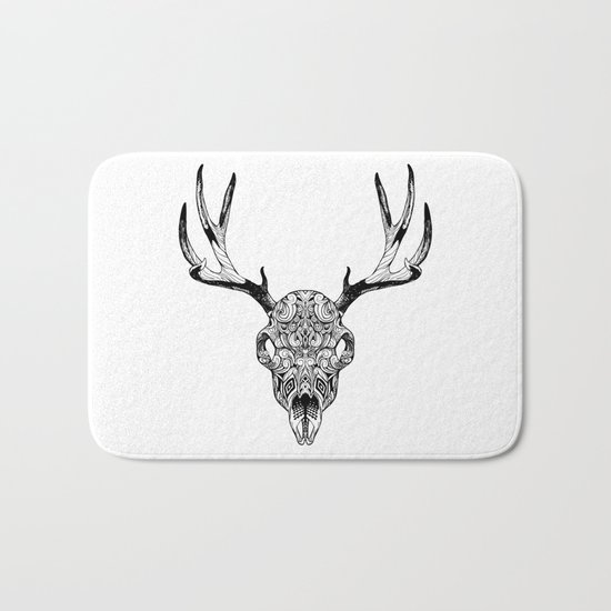 Deer Skull Bath Mat