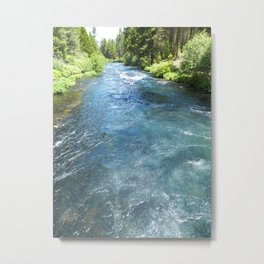 Metolius River Metal Print | River, Bluewater, Metoliusriver, Photo, Oregon, Metolius, Blue 