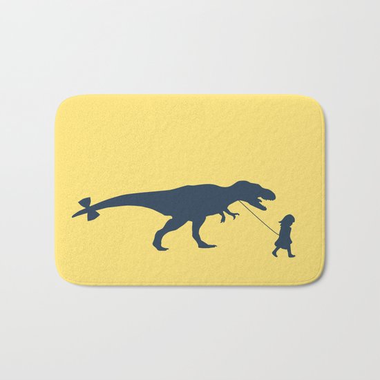 Walking my beast Bath Mat