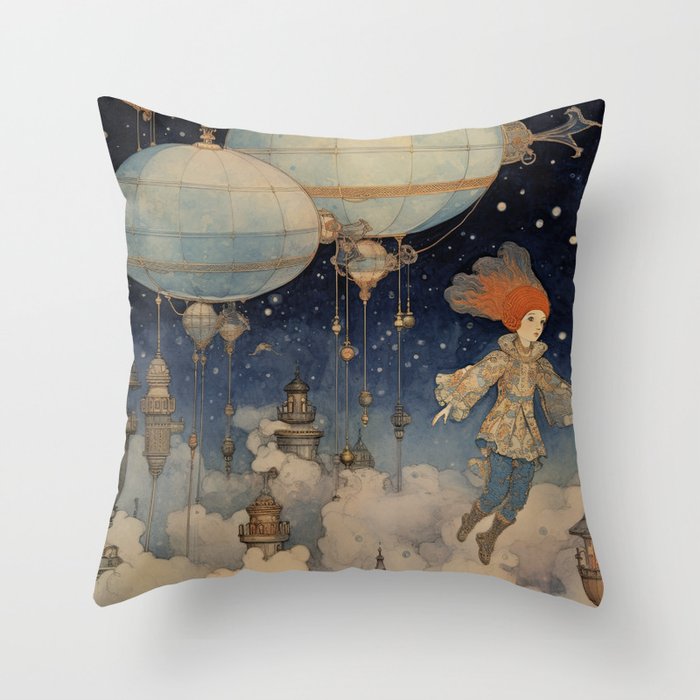 A Spaceman Came Travelling Throw Pillow