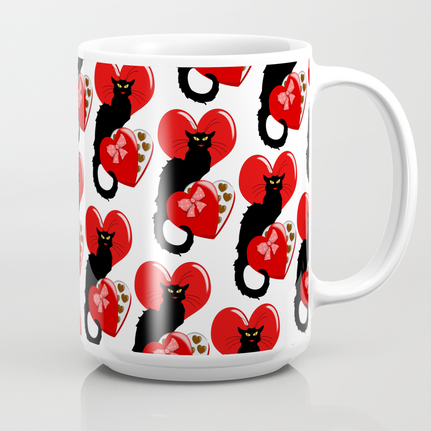 Le Chat Noir With Chocolate Candy Gift Coffee Mug By Gx9designs Society6