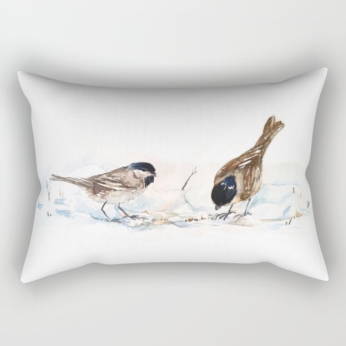 Oiseaux Rectangular Pillow