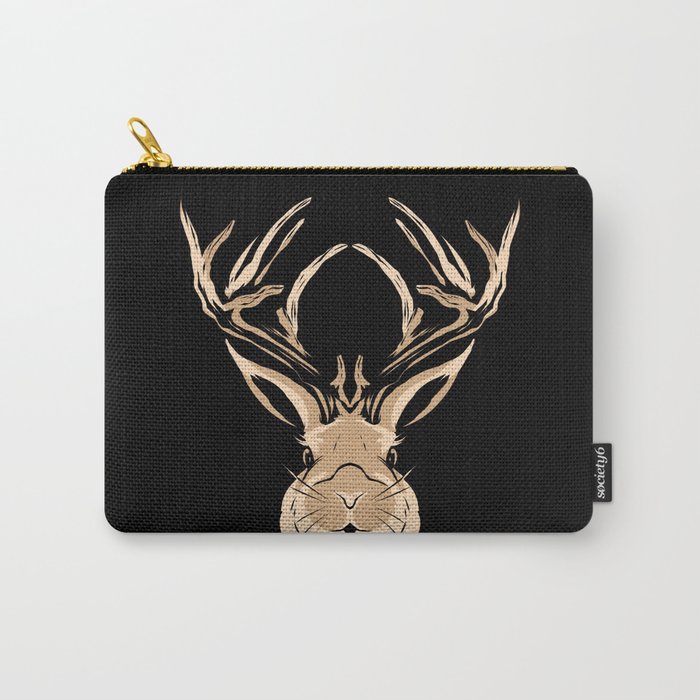 Jackalope Head Gift Carry-All Pouch