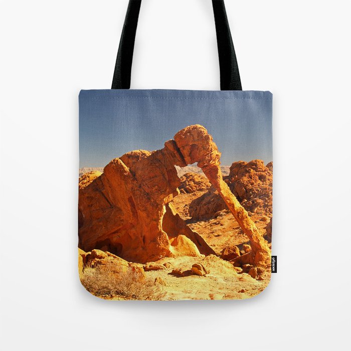 Elephant Rock in the Valley of Fire. Tote Bag