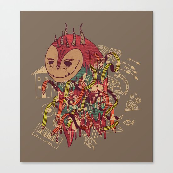 The Doodler Canvas Print