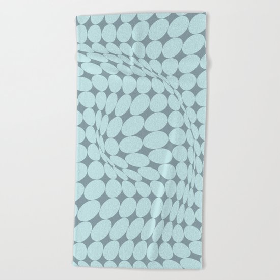 Swirling Points - Optical game 22 Beach Towel