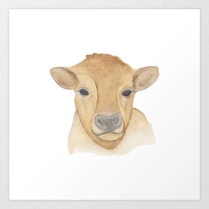 Little Moo Art Print