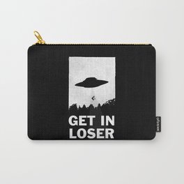 Get In Loser Carry-All Pouch | Comic, Digital, Funny, Illustration, Artprint, Art, Typography, Alien, Ufo, Graphicdesign 