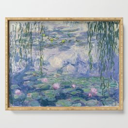 Water Lilies Claude Monet Fine Art Serving Tray